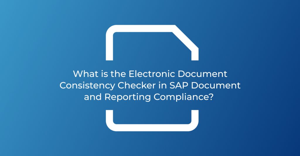 Electronic Document Consistency Checker